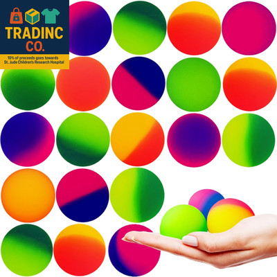 24 PCS 45Mm Bouncy Balls for Kids,Jumbo Super Bouncy Balls,Large Rubber High Bou