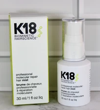 K18 Biomimetic Hairscience Professional Molecular Repair Hair Mist 30ml NEW