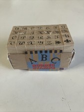 New Rubber Stampede Mini Alphabet Letters Rubber Stamps Sealed USA Made 3/8