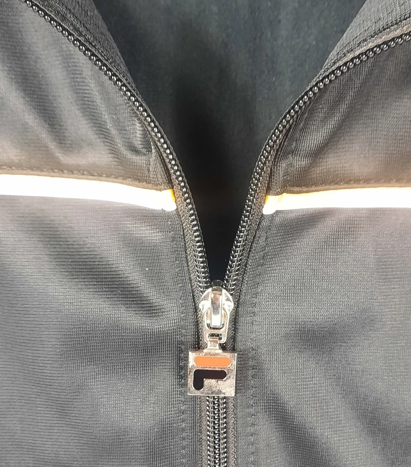 Fila Mens Track Jacket Size 4XLT Black Zip Front Athletic - Image 4 of 4