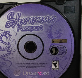 Shenmue: Passport (Sega Dreamcast, 2000) Original Game Disc - Tested and Working