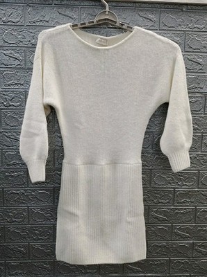 New MESHKI Rafferty Boat Neck Knit Long Sleeve Mini Sweater Dress Ivory Size XS | eBay New MESHKI Rafferty Boat Neck Knit Long Sleeve Mini Sweater Dress Ivory Size XS | eBay