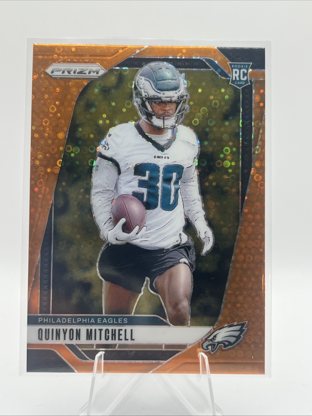 QUINYON MITCHELL Orange Disco Prizm #381 - 2024 Panini Prizm