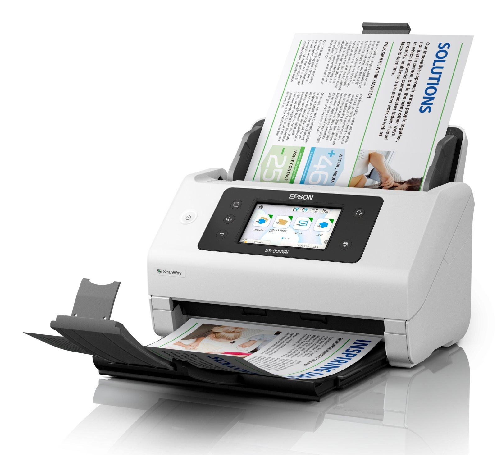 scanner document epson wlan – vue détaillée