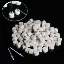 100PCS Wool Felt Polishing Pads &ndash; 13mm Buffing Wheel Kit with 2 Shank Tool