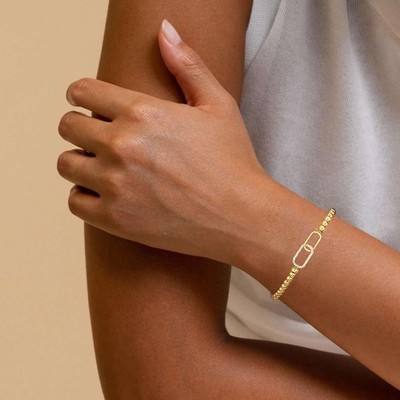 Gold Bracelets for Women 14K Gold Bead Bracelet Hypoallergenic Bracelets  Stretch