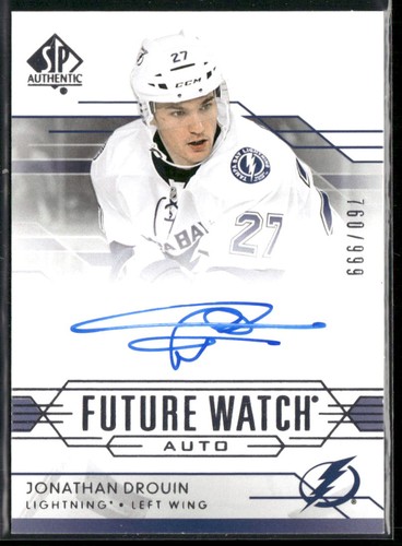 Jonathan Drouin [Autograph] #313 2014 SP Authentic card