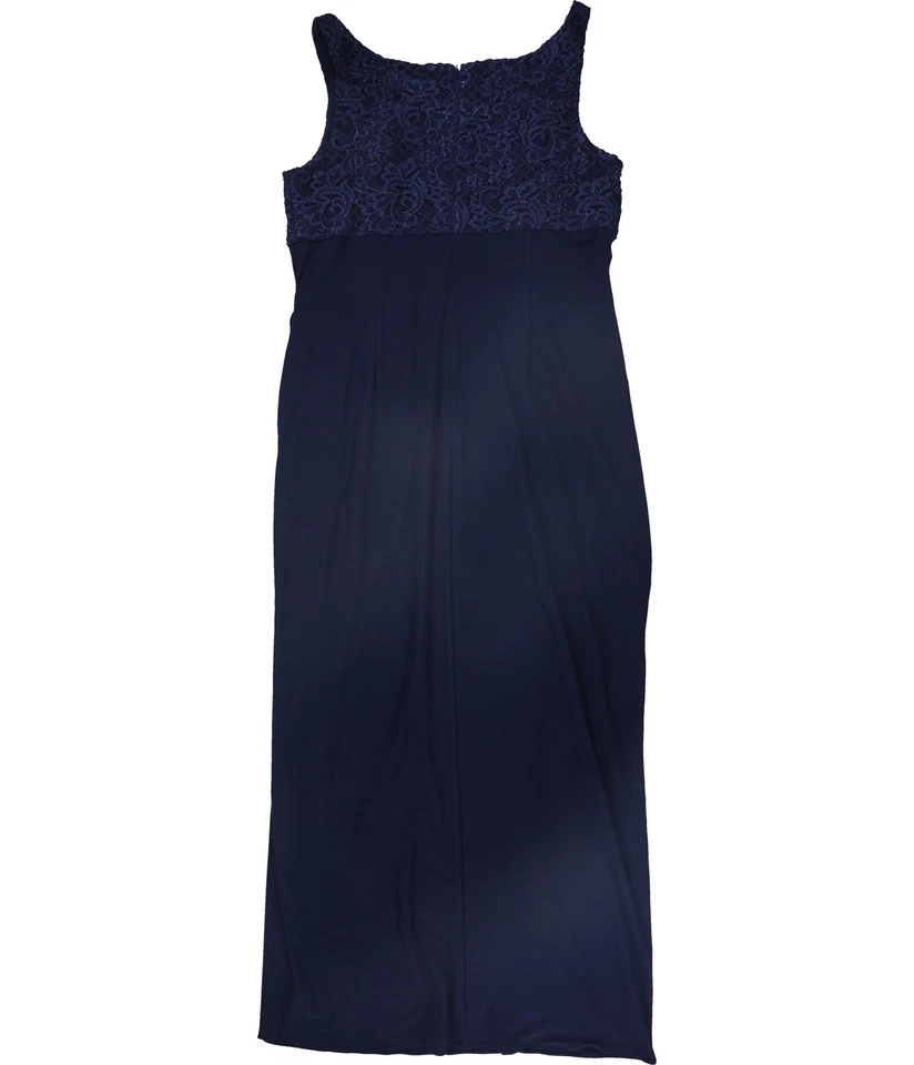 Alex Evenings Mujer Bordado Vestido, Azul, 18 - Imagen 2 de 2