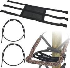 Tree Stand Seat Replacement Set with 2 Steel Cable, Replacement Tree Stand Cable