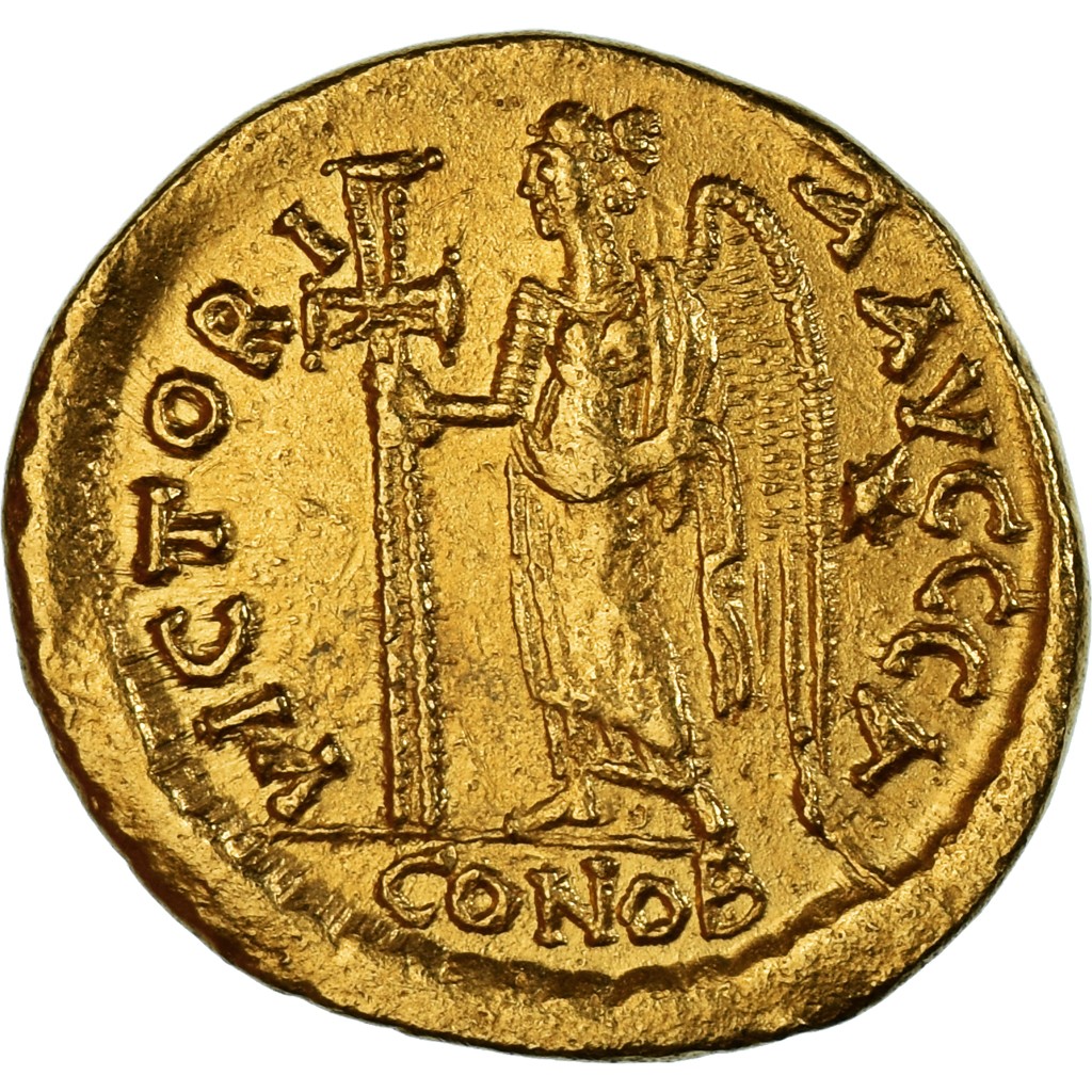その他 FAITH OF THE CENTURY: HISTORY 1066998] Zeno, Solidus, 476-491, Constantinople, Gold, AU