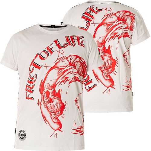 Футболка FACT OF LIFE по часовой стрелке TS-40 Белые футболки Wei 4390₽