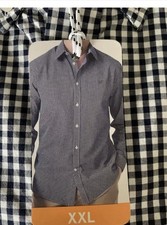 Crew Clothing Company Men’s blackAnd White Striped Long Sleeve Shirt Size XXL