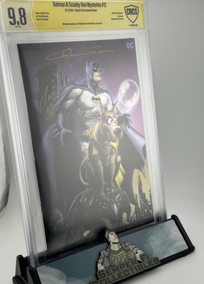 Batman & Scooby Doo Mysteries #12 SIGNED Clayton Crain/Ivan Cohen CBCS Gold 9.8