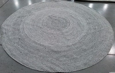 GREY / IVORY 9'-0'' x 9'-0'' Broken Thread Rug Reduced Price 1172786745 BRD801F-9R