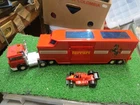 VINTAGE MATCHBOX SUPER KINGS FORD IVECO FERRARI RACING CAR TRANSPORTER K-116 VGC