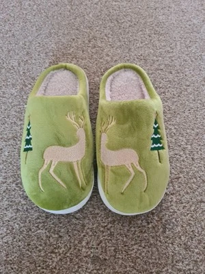 SHARLLEN WOMENS/MENS FLUFFY SLIPPERS CHRISTMAS MEMORY FOAM ,WARM WINTER COZY