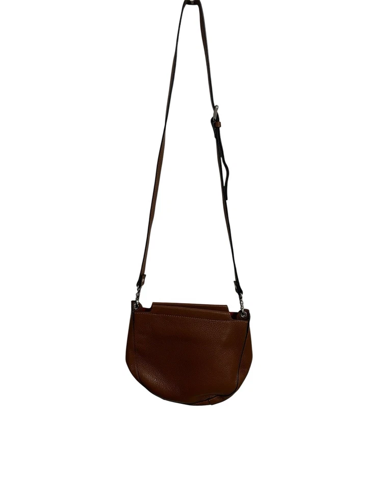 Anna Luchini Bolso Bandolera Cuero Marrón Hecho en Italia  Foto 2 de 4