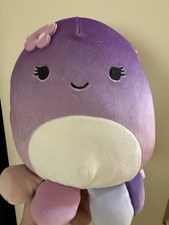 Squishmallow 7-8? Beula The Octopus With Flower - BNWT
