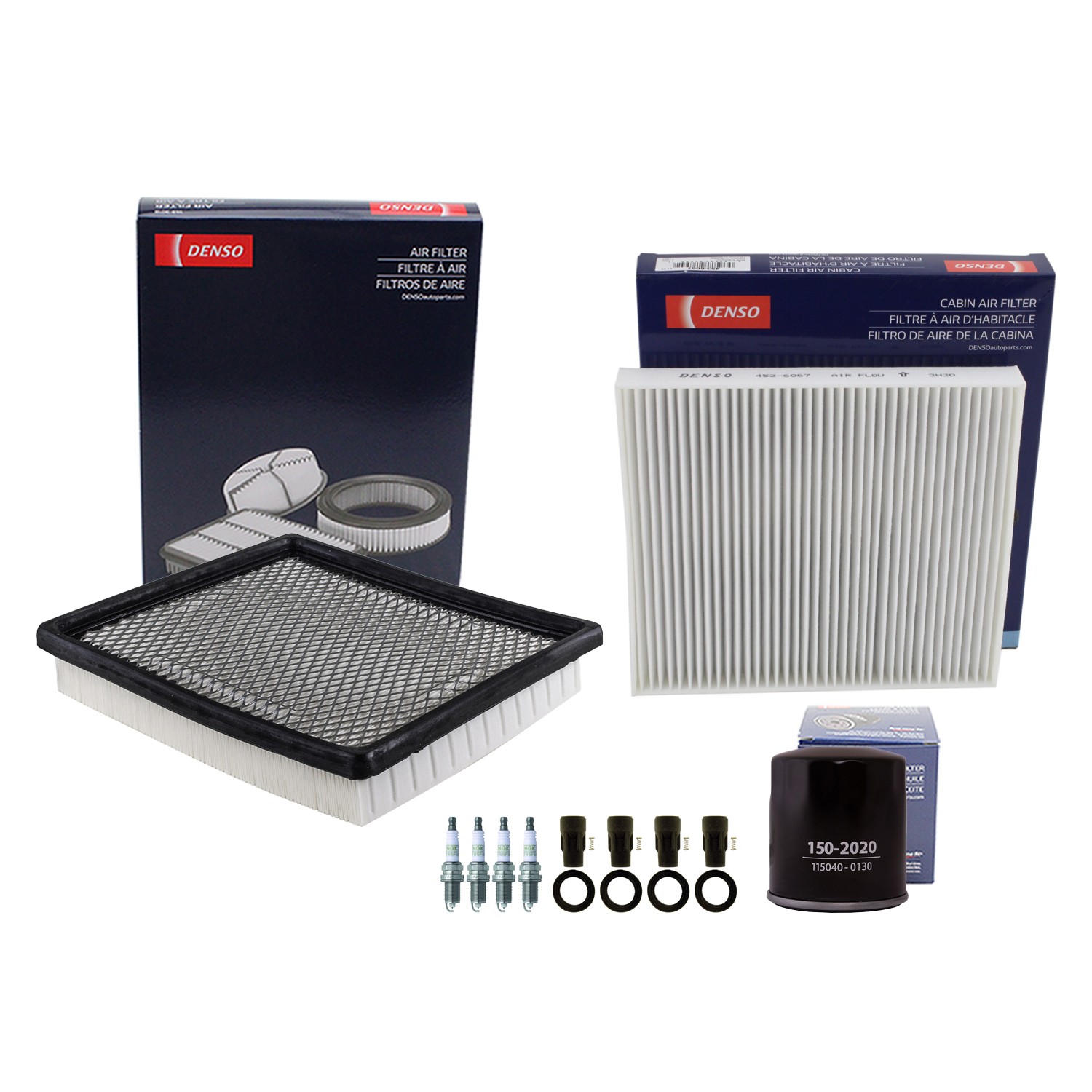 Denso Tune Up Kit NGK 4 Spark Plugs  Boots Kit for 200 Avenger Sebring L4 GEMA