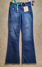 Democracy Ab Technology Itty Bitty Raww Hem Boot Jeans Sz 6 Reg