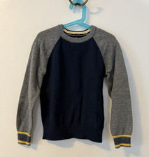 EUC Gap Kids Boys Navy  Gray Pullover Sweater  Sz. S 6-7 