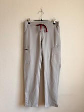 FIGS Women's Yola High-Rise Slim Scrub Pant in Cement PO 1300 Size XS