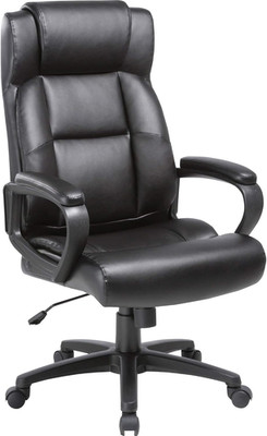 Soho High-Back Black Leather Executive Chair