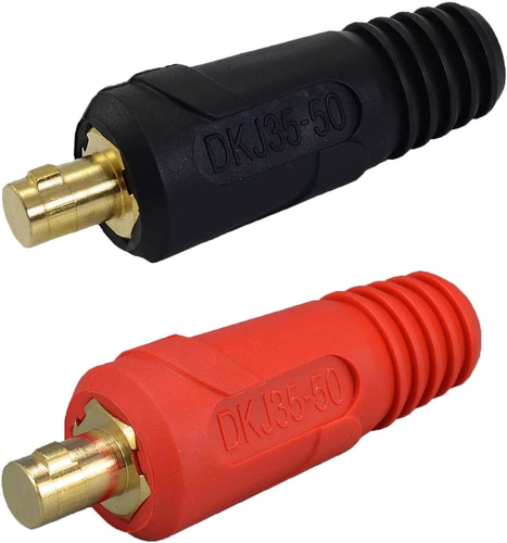 TIG Welding Cable Panel Connector Plug DKJ35-50 315Amp with Red and Black Col... - Picture 10 of 12