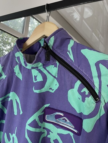 QuikSilver vintage Y2k rare anorak jacket L - Picture 9 of 9