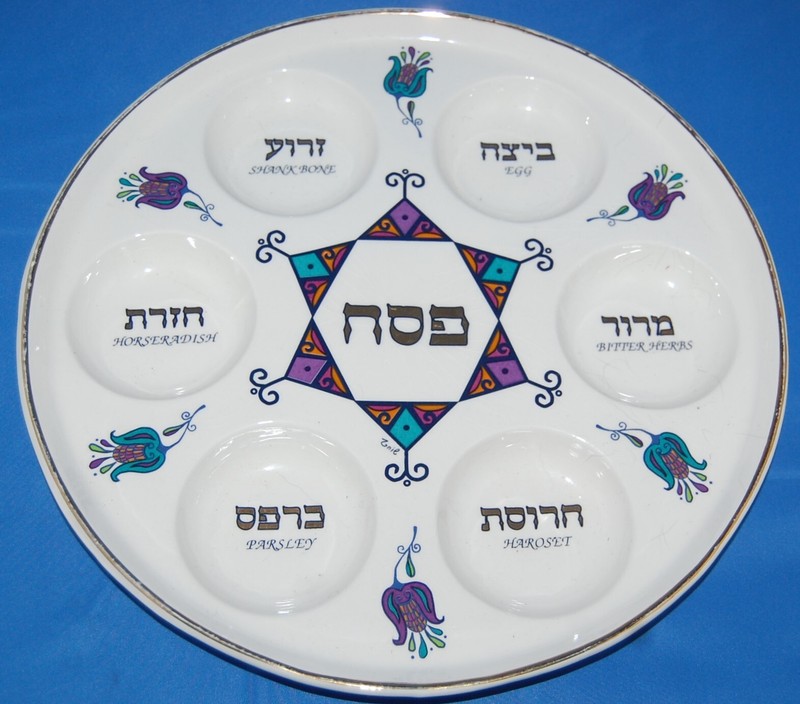 Passover Seder Plate by Lily Art, Israel