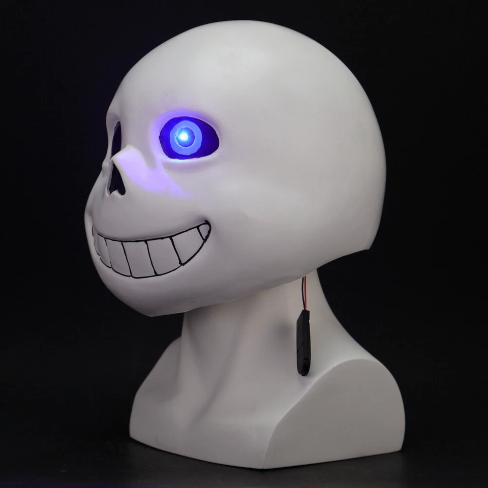 Cosplay Sans Masks Helmet Papyrus Skull Halloween Full Head Mask Props Latex - Image 3 of 4