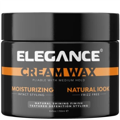 ELEGANCE CREAM WAX PLIABLE WITH MEDIUM HOLD 8.45 OZ / 250 ML