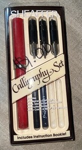 Vintage Sheaffer Calligraphy Set Nibs Writing Pen Instruction Manual 