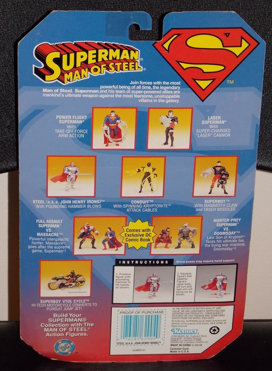 Vintage 1995 Superman Steel 5 