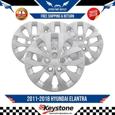 4 16" Wheel Covers for Hyundai Elantra 16-20 Bolt On Full Hub Caps R16 Steel Rim