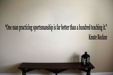 Knute Rockne Notre Dame Sports Football Quote Vinyl Wall Sticker Decal (a)