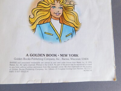 Very Busy Barbie by Barbara Slate 1993 Little Golden Book