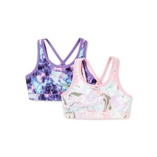 Avia Girls Reversible Sports Bra 2-Pack Set New