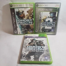 Tom Clancy's Ghost Recon: Advanced Warfighter 1 & 2 - Future Soldier Lot Of 3