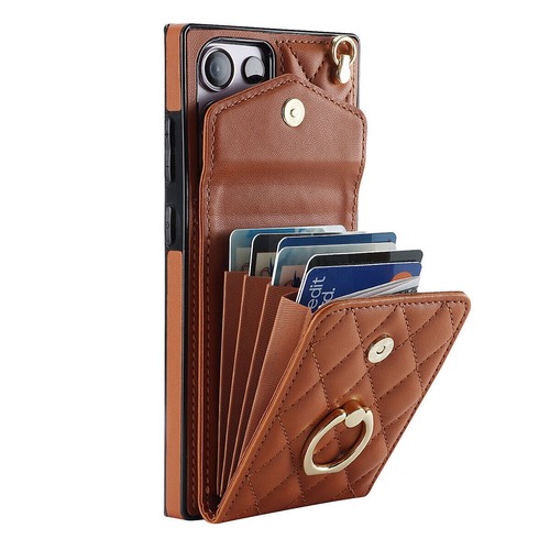 Luxury Grid Leather Ring Cover Case For A13 A14 A54 A53 S20 S21 S22 S23 Note 20 - Picture 34 of 66
