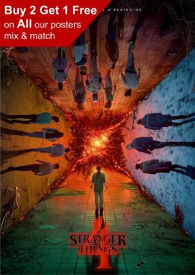 Stranger Things 4 2022 Teaser Poster A5 A4 A3 A2 A1