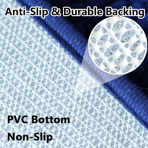 Chenille Bath Rug Set 2-Piece - Absorbent Non-Slip Mats Soft Bathroom Decor - 第 31/239 張圖片