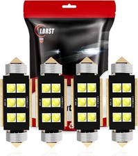 4pack 212-2 Festoon Led Bulb White 6smd Chipset 41mm Dome Map Light