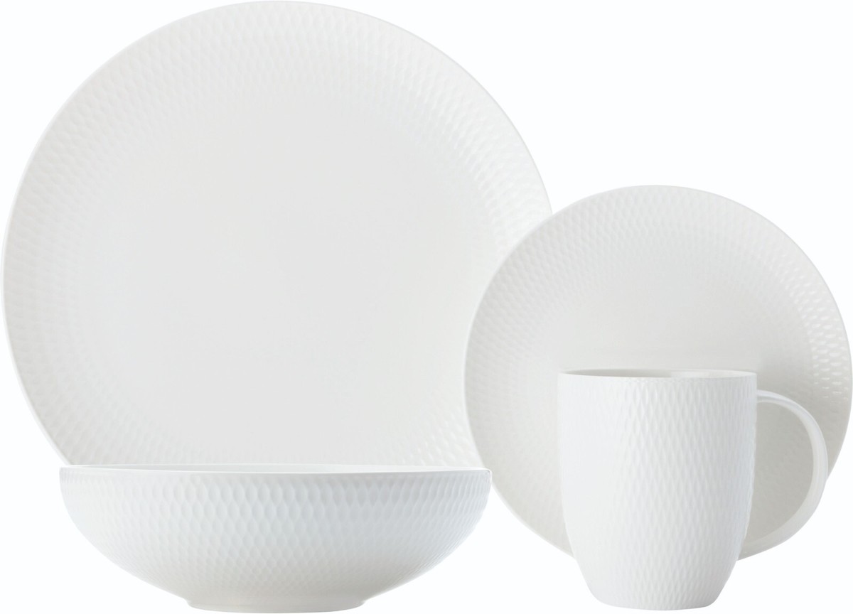 Maxwell Williams 16 PC Dinner Set Kitchen Plates Side Plates