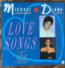 MICHAEL JACKSON & DIANA ROSS - LOVE SONGS  EX+/EX+ VINYL LP / FIRST PRESSING