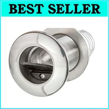 Self-Bailing 1.5-Inch Stainless Steel Scupper Valve - Secure Boat Drainage