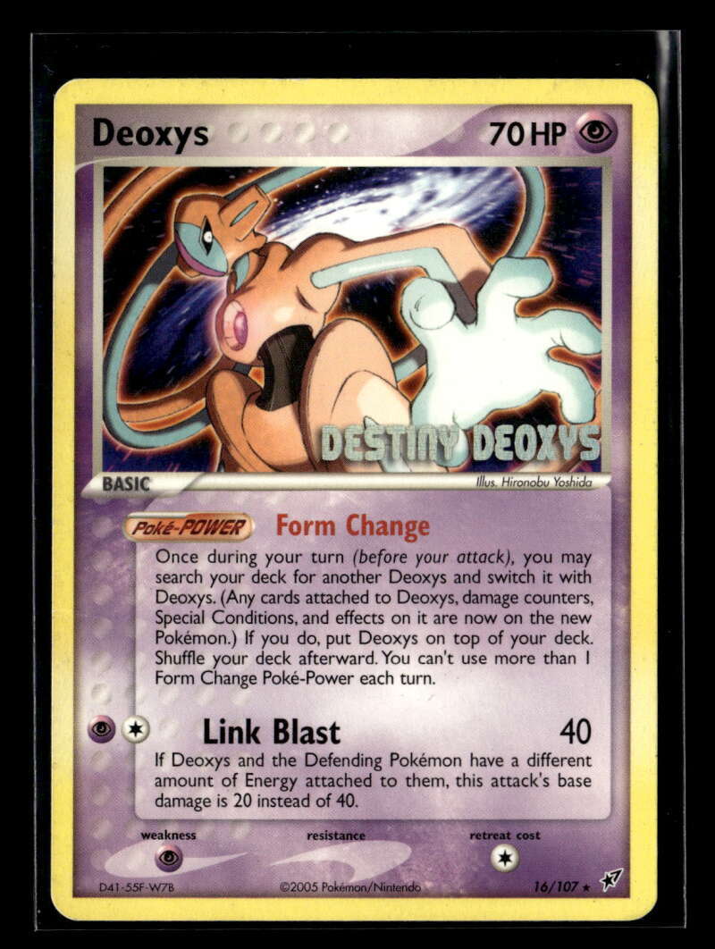 2005 Pokemon Deoxys Normal Forme Movie Promo #16/107 U8316