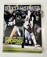Ducks Illustrated Vol 10 Issue 10 Autographed Kenjon Barner Signed Auto 🦆