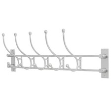 Garderobe Wandgarderobe Artdeco Aluminium 90cm grau Antik-Stil