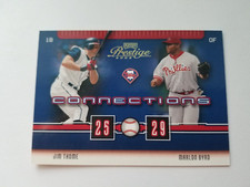 @ 2003 Playoff Prestige Baseball Jim Thome Marlon Byrd Connections #C-51 NRMT